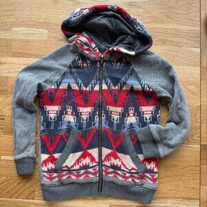Tucker + Tate Boys Southwest Geometric Zip Up Hoodie 4T